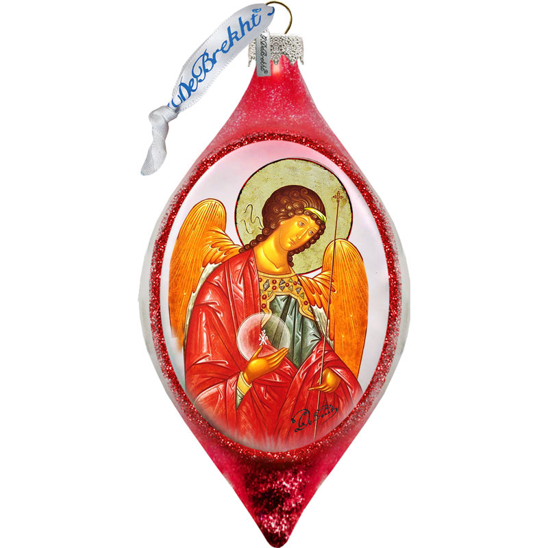 4'' Glass Hanging Figurine Ornament