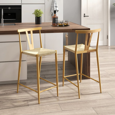 Tabouret de bar avec repose-pieds Joe-Alan