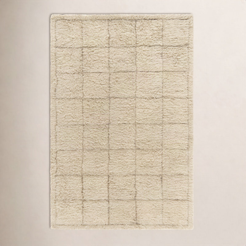 Tapis à poil long Anemone Grid, Rectangle 9 pi x 12 pi