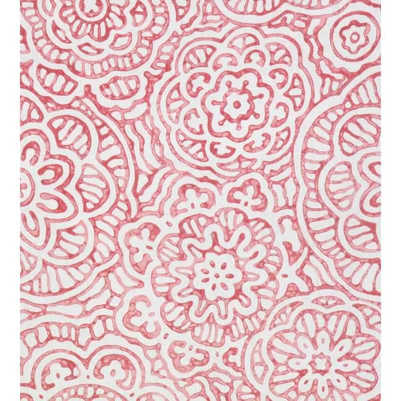 Alan 100% Linen Fabric, Coral