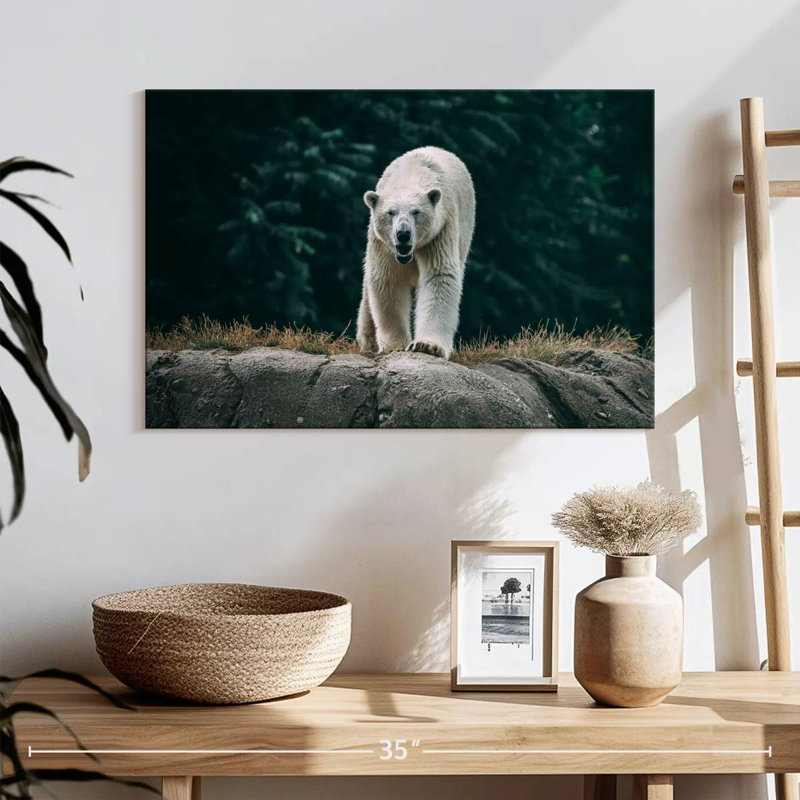 Brampt Angry Polar Bear, 16" H x 24" W