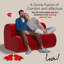 Fauteuil de chambre rembourré Red Velvet Heart