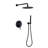 Rainfall Round Shower System Rain Shower Head with Handheld Spray