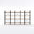 17 Stories Walnut Color large 4 Tier Display Etagere Bookcase