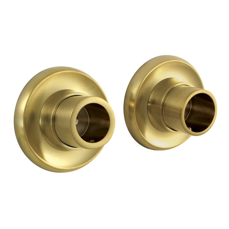 Kingston Brass Edenscape Brass Shower Rod Base, Brushed Nickel