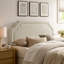 Tête de lit très grand en velours résistant aux taches Magnolia amande taupe-801359150-801359155