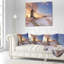 Dutch Windmills at Sunrise - Coussin imprimé abstrait-30617758-30617754
