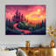 «Nursery Magical Castle Rainbow» - art mural arc-en-ciel-1406698535-1406698543