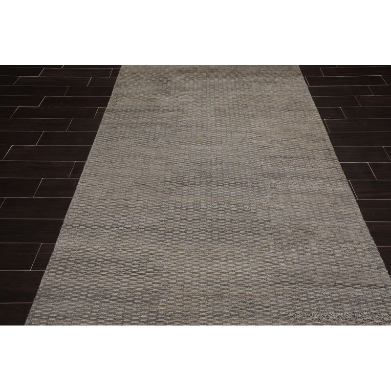 Tapis beige noué la à la main