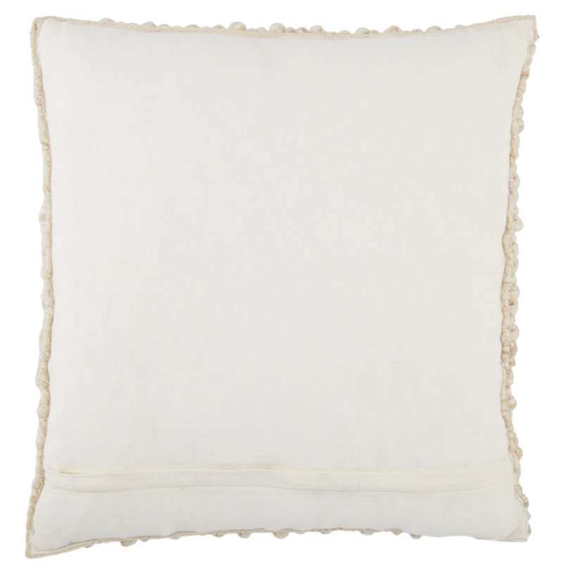 Upson Throw Pillow Cover & Insert, Beige, Down Alternative