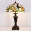 Lampe de table en vitrail 16 po x 16 po x 24 po Tiffany