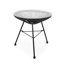 Table d'appoint avec verre trempé lisse - extérieur moderne