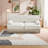 Soft Velvet Chesterfield Sofa with Button Tufting & Tassel Skirt – Beige Modular Sectional for Living Room-660594244
