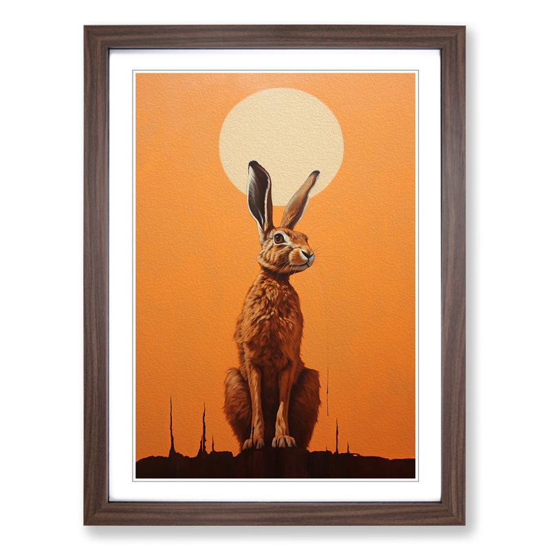 Hare Minimalism No.2 - Framed Print