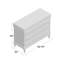 Commode standard 4 tiroirs Gustavian