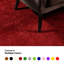Tapis rouge de couleur unie Furnish My Place fabriqué aux États-Unis-338168637