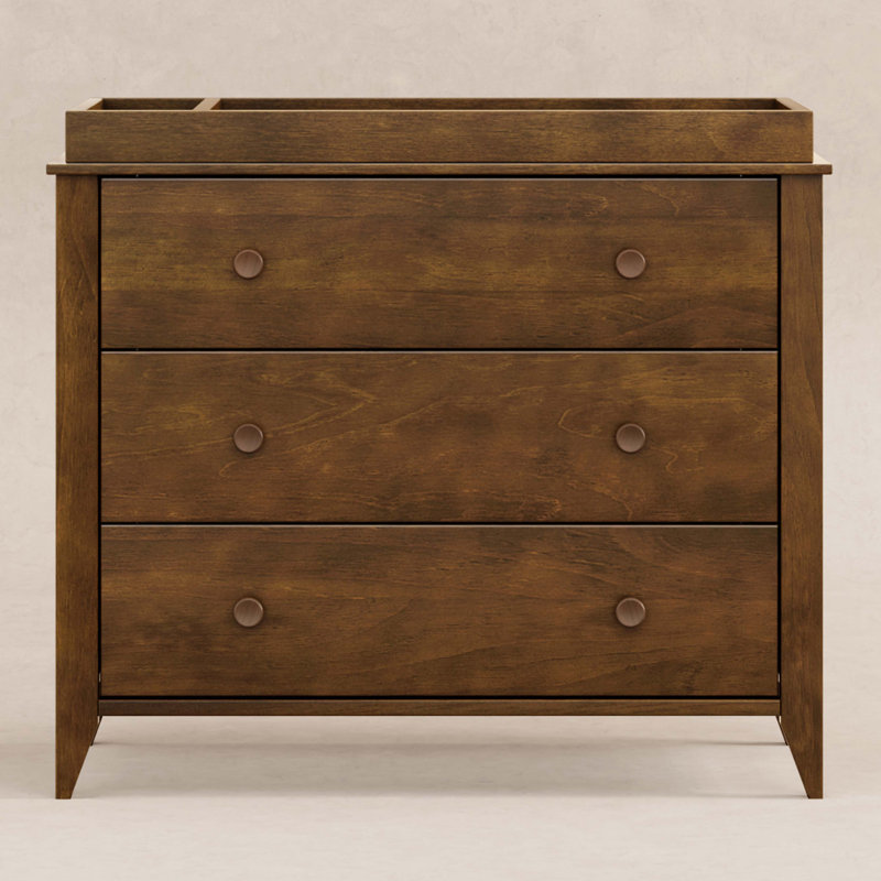 Sprout 3 Drawer Changer Dresser, Natural Walnut