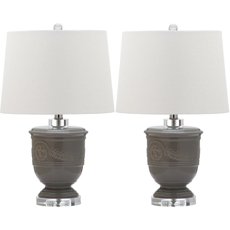 Baisden Ceramic Table Lamp, Gray
