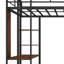 Lit mezzanine en métal avec 2 tablettes et un bureau-101953788-113317682