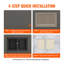 Niche de douche prête à poser 16 po x 24 po, organisateur à double tablette, niche carrée encastrée murale encastrée, niche de rangement scellée à savon moderne pour salle de bain, noire