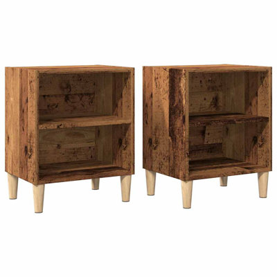 Leitha 40cm W Manufactured Wood Bedside Table
