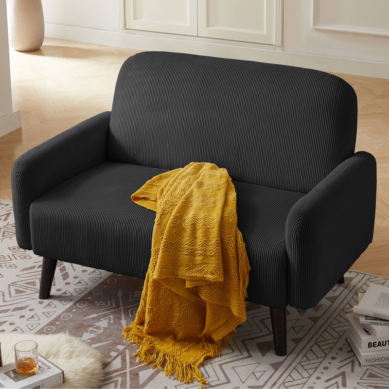 Loveseat For Small Space, Black