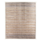 Hand Loomed Striped Area Rug in Yellow