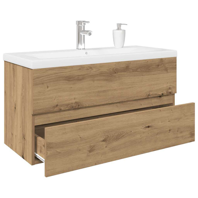 Bekki 90mm Single Bathroom Vanity with Integrated Ceramic Basin