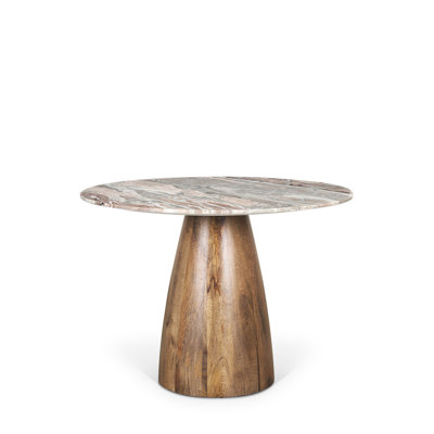 Mellonia Round Genuine Marble Dining Table