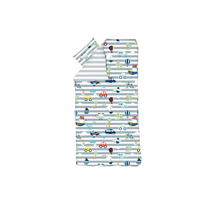 Flexa Transportation 100% Cotton Sheet Set