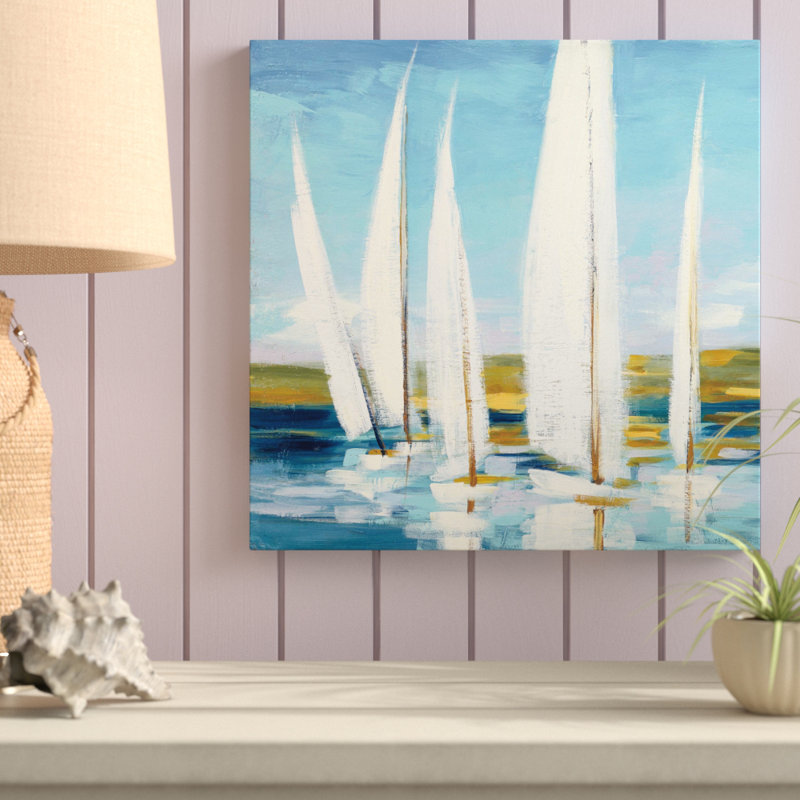 «Horizon I», reproduction de peinture acrylique sur toile, H 18 po x l 18 po x P 1 po, Toile tendue