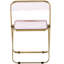 Chaise d'appoint et de salle à manger pliante en acrylique Lawrence-55624347