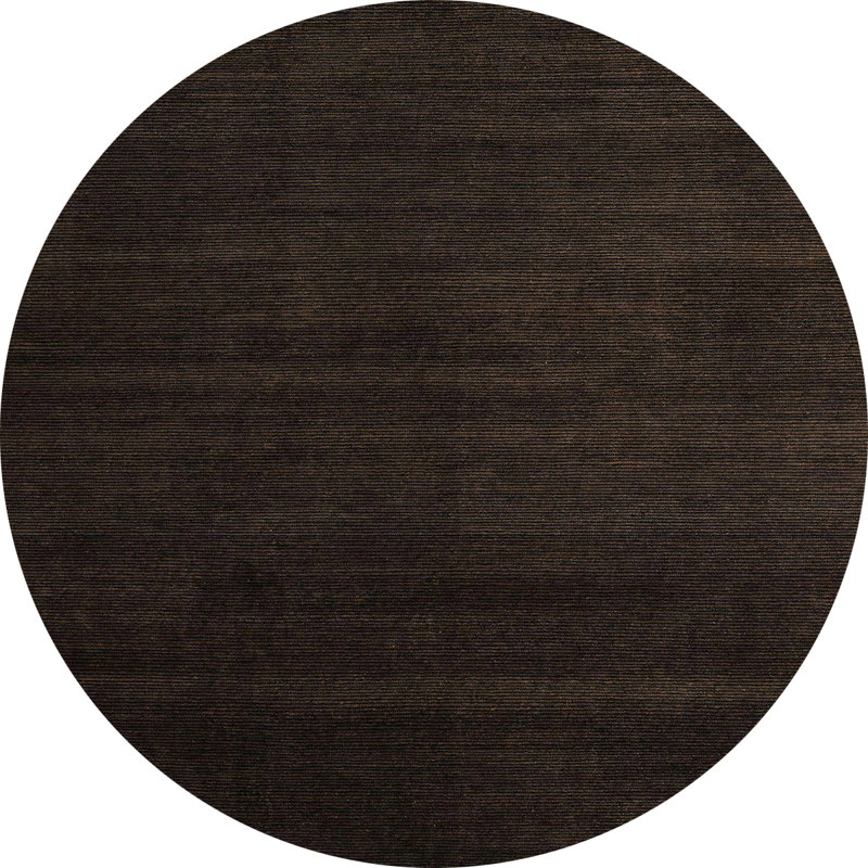 Tapis décoratif multicolore à motif abstrait, Rond 8 pi