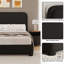Ensemble de lit plateforme tapissier 3 pièces Bensu Boucle-2124061838-2124061832