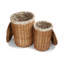 Wicker 2 Piece Laundry Basket Set with Garden Rose Lining-45118738