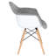  Chaise d'appoint d'appoint en velours gris