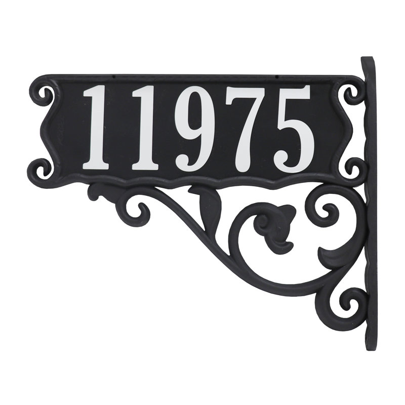 Address America Fully Customized, Double-Sided Boardwalk Double Sided Reflective Mailbox Address Sign, Yes