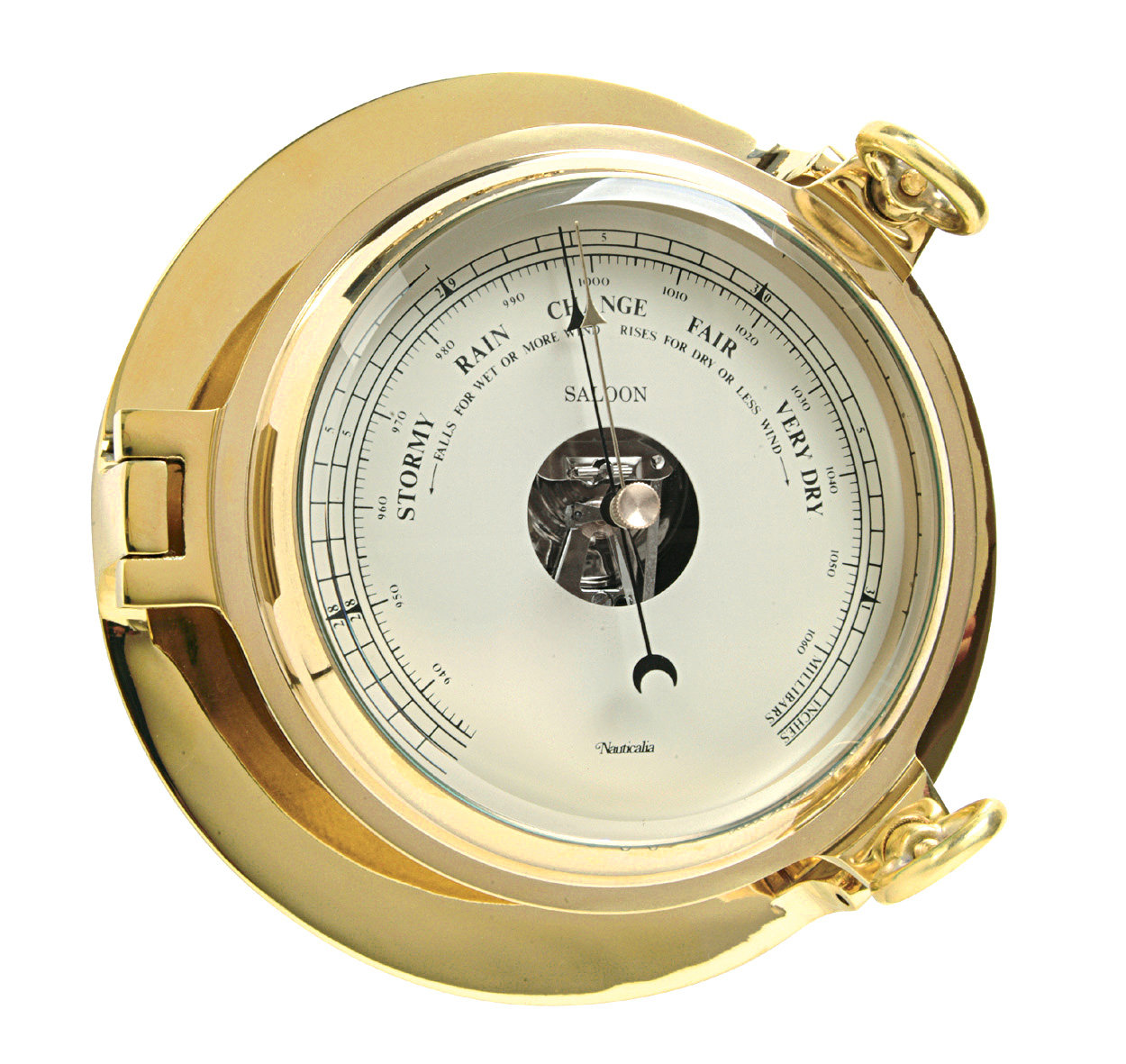 Barometer Small Nauticalia Brass Saloon Barometer | Wayfair.co.uk