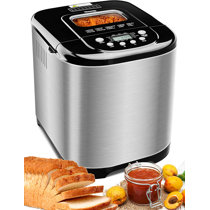 Involly 15 in 1 Bread Maker, 2 LB Bread Machine Stainless Steel