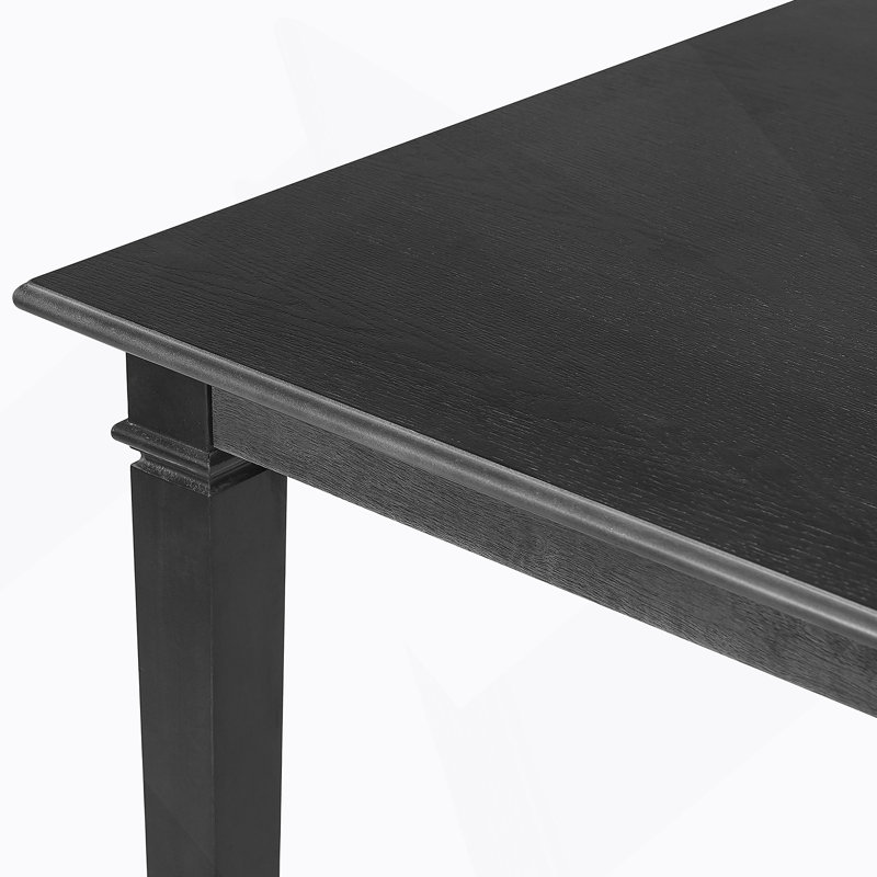 Ensemble de salle à manger 6 pièces, table rectangulaire en bois avec 4 chaises et 1 banc pour la cuisine et la salle à manger