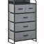 Commode 5 tiroirs gris
