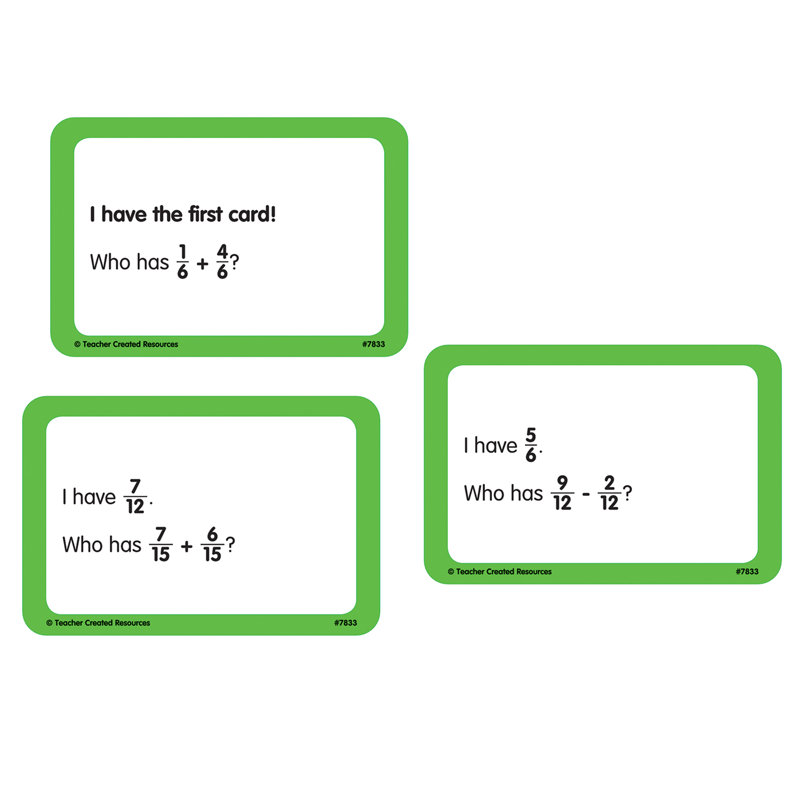 I Have, Who Has Math Game