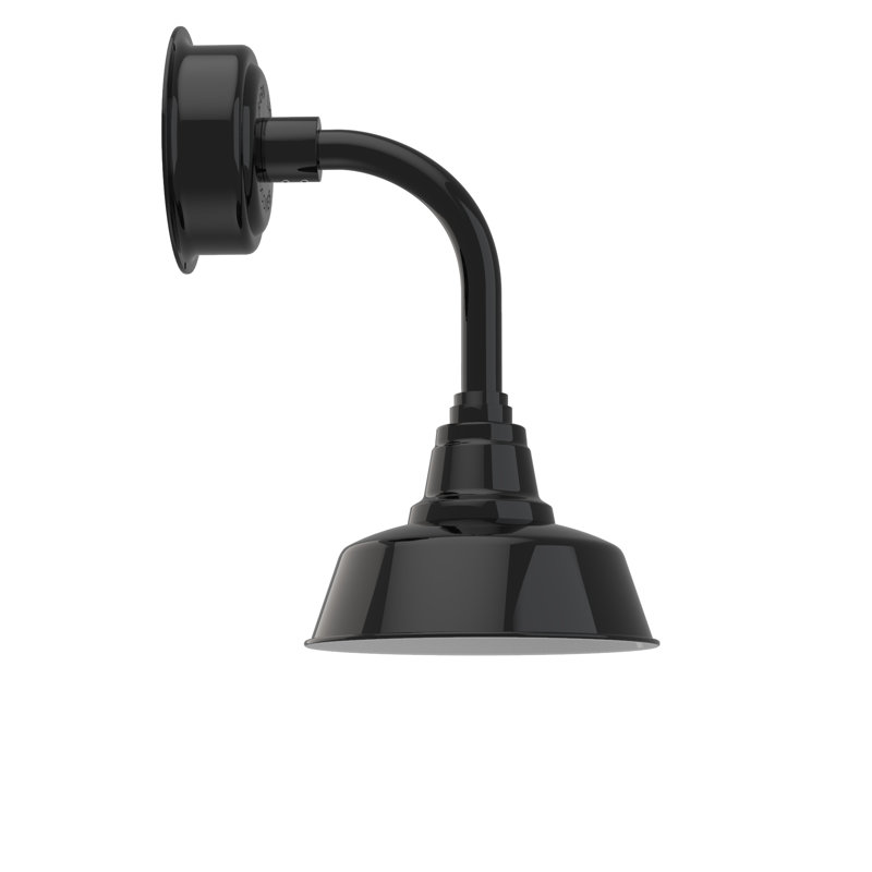 Paulina LED Barn Light, 19.25" H x 10" W x 17.38" D, Black