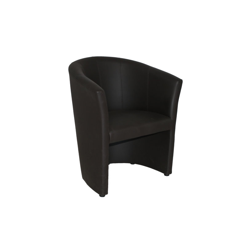 Julio Faux Leather Barrel Chair
