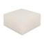 Carré en velours côtelé beige rembourré, avec système de ressorts ensachés pour le luxe, l 30,6 x P 16,24 H construit pour une utilisation à long terme dans les maisons,