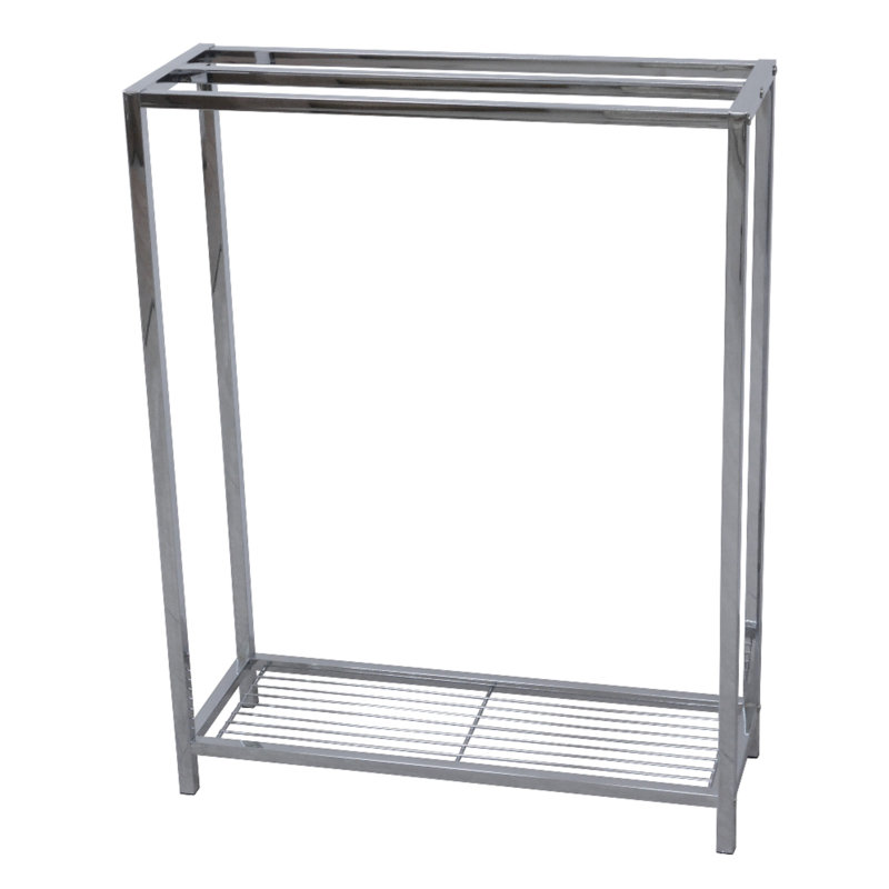 Kingston Brass Edenscape Freestanding 3-Bar Towel Rack, Polished Chrome
