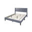 Lit double Niasa, velours capitonné en velours gris-117559685