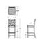 Chaise de bar Lakeside POLYWOOD Chippendale-9706050
