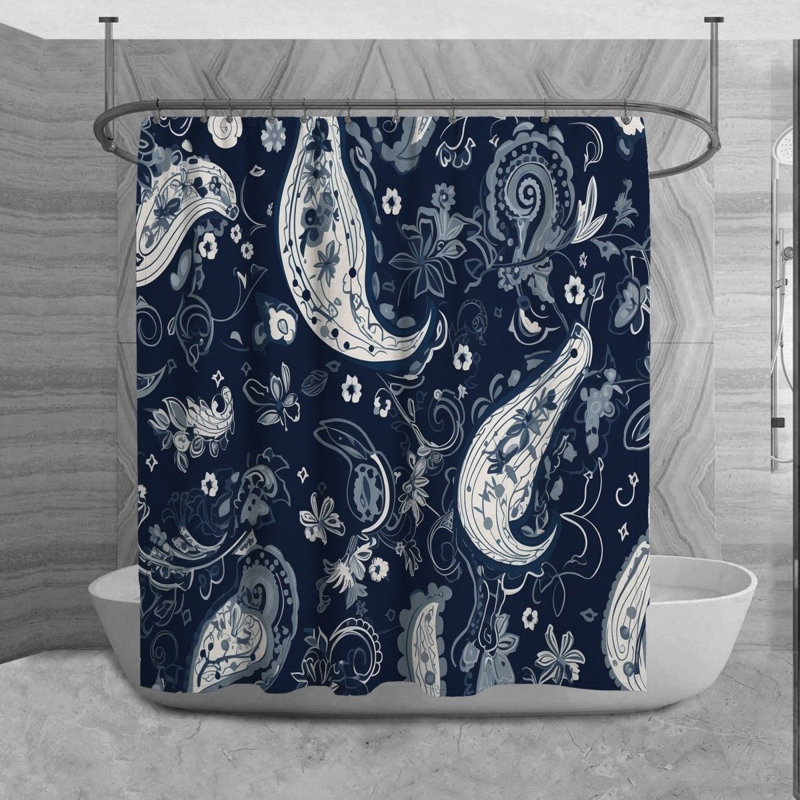 Rideau de douche Krimhilde, H 93 po x l 70 po