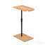 Table basse Couch Tray Bamboo - Table d'appoint à hauteur ajustable, ovale en forme de C